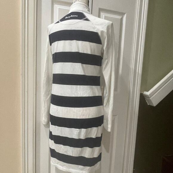 TOMMY BAHAMA POLO DRESS NAVY BLUE/WHITE STRIPES COTTON Sz S SAILOR NAUTICAL CORE - Picture 6 of 16